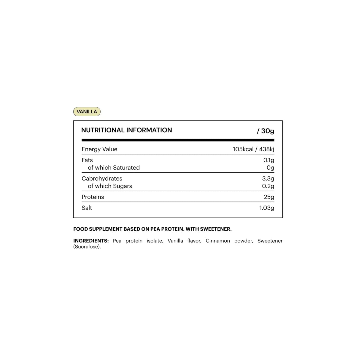 Be Levels Vegan Isolate Protein – Vanilla – 750 g – Muscle Recovery & Strength – Plant‑Based Protein - END Nutrition