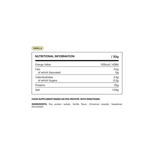 Be Levels Vegan Isolate Protein – Vanilla – 750 g – Muscle Recovery & Strength – Plant‑Based Protein - END Nutrition