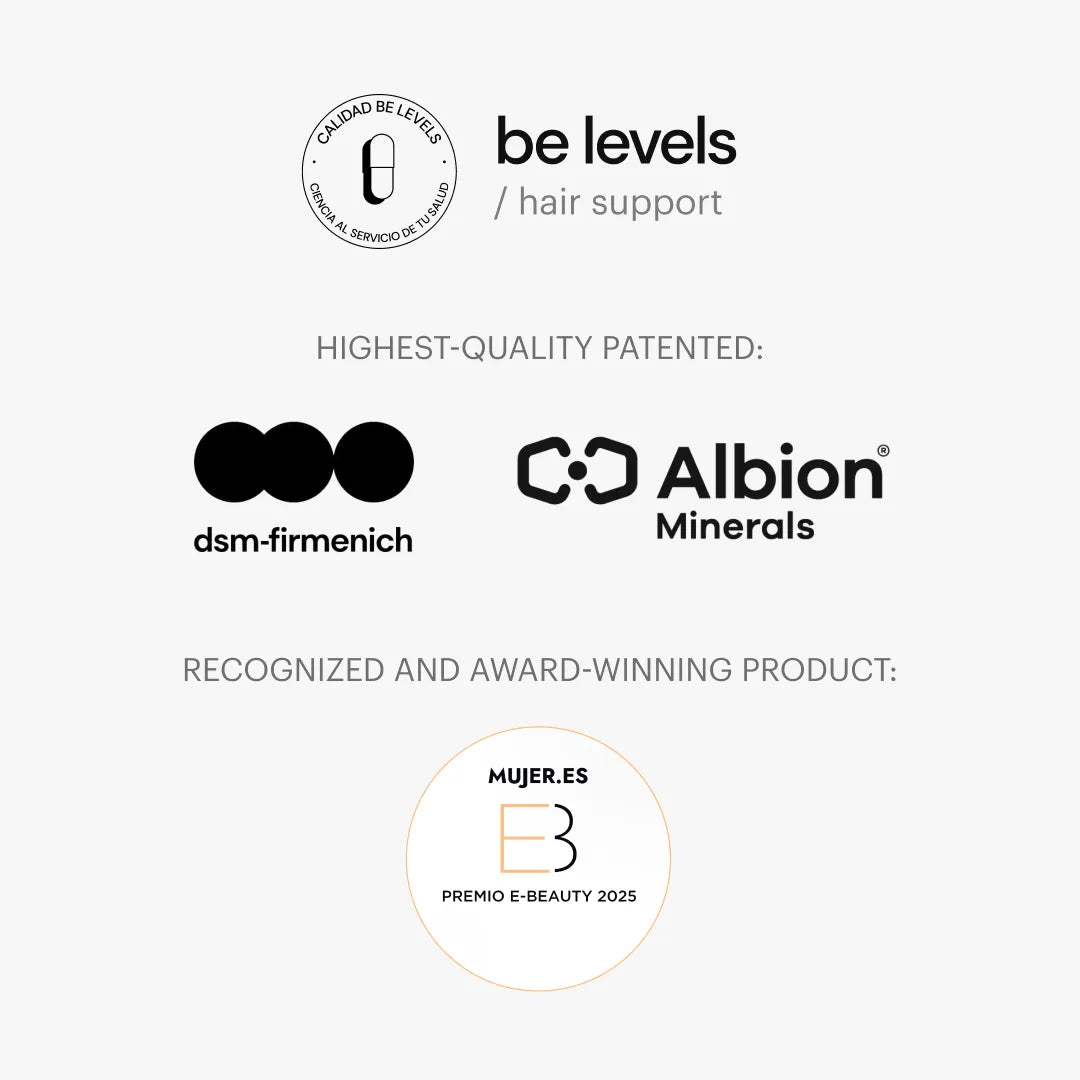 Be Levels Hair Support – Biotin, Silica & Vitamins – Hair Growth, Strength, Shine & Scalp Vitality - END Nutrition