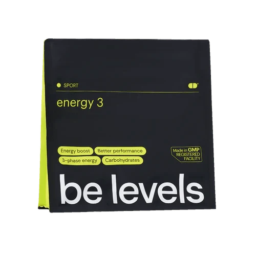 Be Levels Energy 3 – Sports Performance, Endurance & Recovery – Vegan Formula with Carbohydrates, Electrolytes & Amino Acids - END Nutrition
