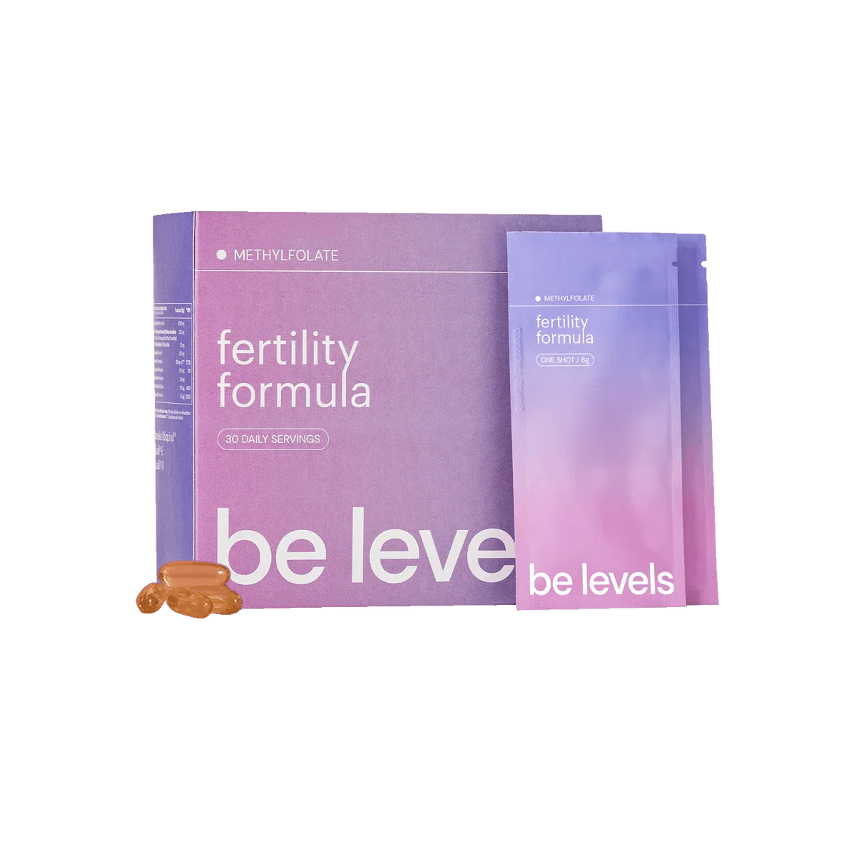 Be Levels Fertility Formula – Omega & Monodosis Pack – 60 + 30 – Reproductive Health, Hormonal Balance & Daily Vitality - END Nutrition
