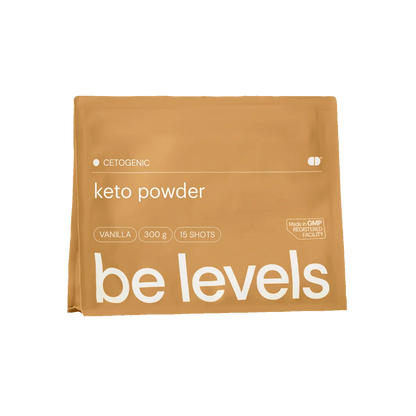 Be Levels Keto Powder – Vanilla – 300 g – Low Carb Energy & Weight Management – Vegan Keto Nutrition - END Nutrition