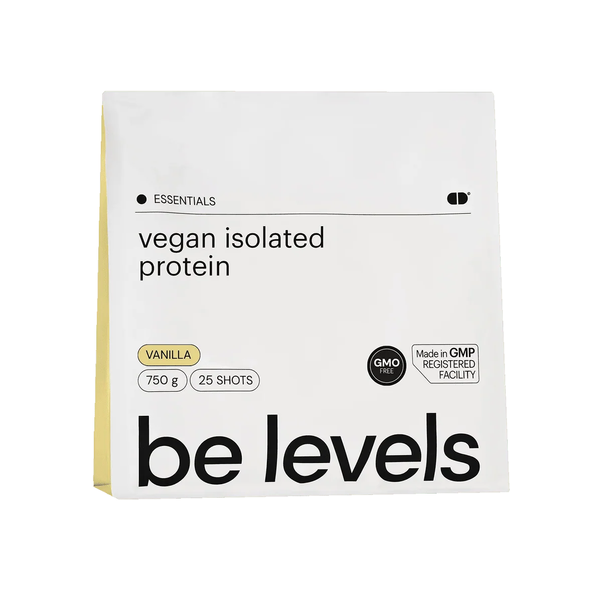 Be Levels Vegan Isolate Protein – Vanilla – 750 g – Muscle Recovery & Strength – Plant‑Based Protein - END Nutrition