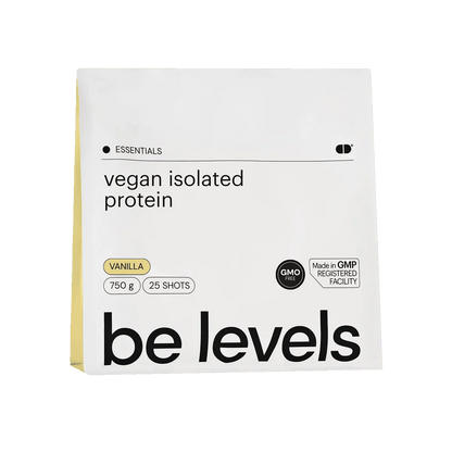Be Levels Vegan Isolate Protein – Vanilla – 750 g – Muscle Recovery & Strength – Plant‑Based Protein - END Nutrition